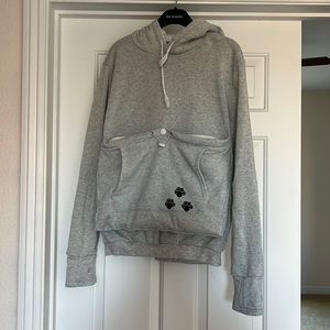 Hooded Sweatshirt with fuzzy kangaroo pocket